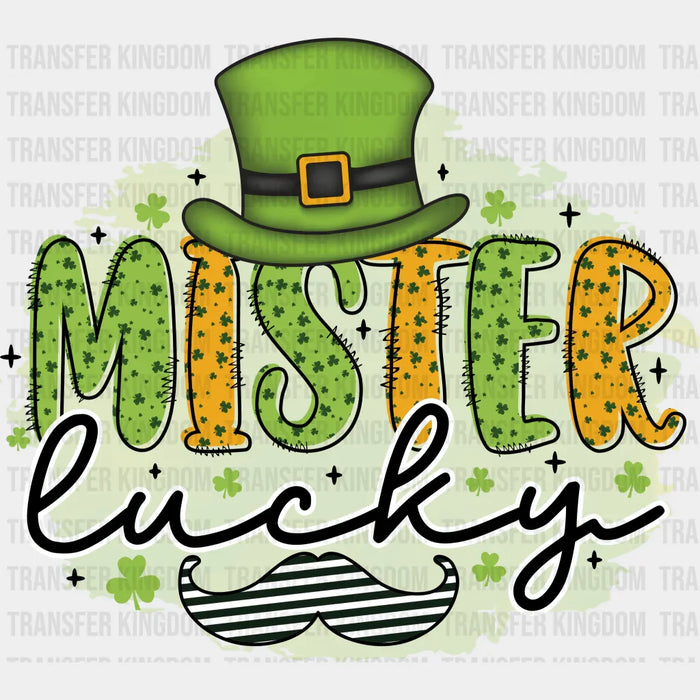 Mister Lucky St. Patrick's Day Design - DTF heat transfer