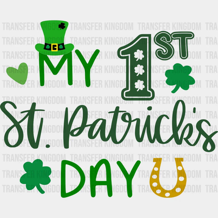 My 1ST St. Patrick's Day Horseshoe  Design - DTF heat transfer