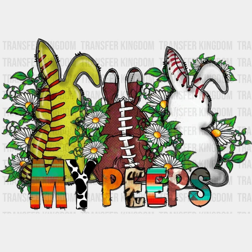 My Peeps Ball Bunnies Design - DTF heat transfer - Transfer Kingdom