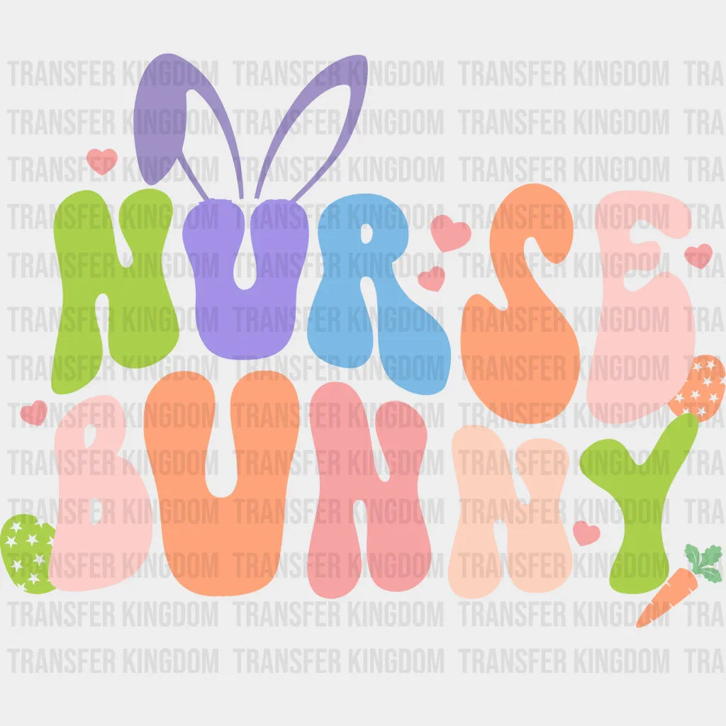 Nurse Bunny Easter Design - DTF heat transfer - Transfer Kingdom