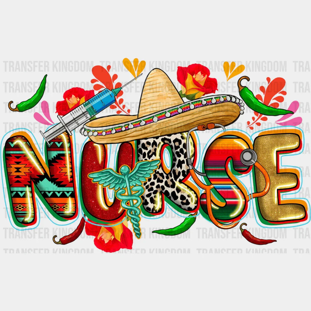 Nurse - Cinco De Mayo DTF heat transfer - Transfer Kingdom
