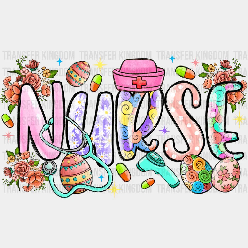 Nurse Easter Design - DTF heat transfer - Transfer Kingdom