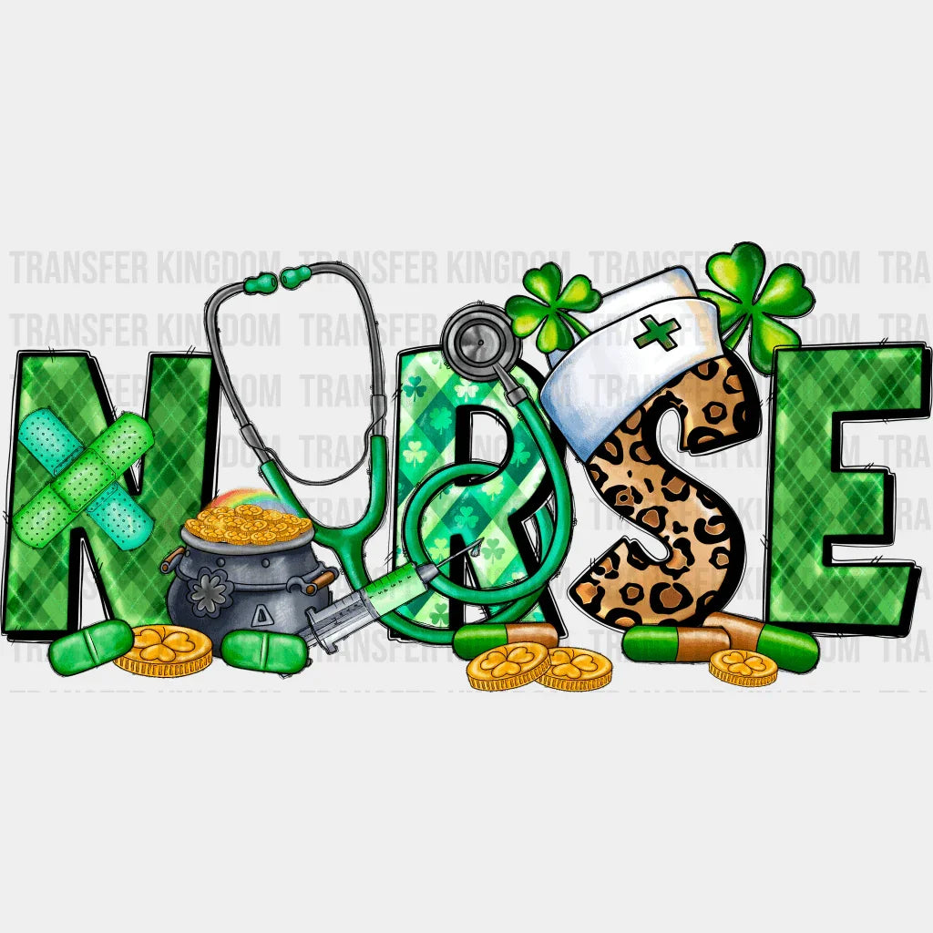 Nurse St. Patrick's Day Design - DTF heat transfer - Transfer Kingdom