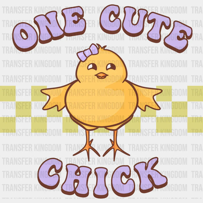 One Cute Chick Easter Purple Design - DTF heat transfer
