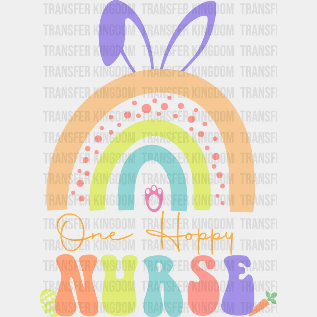 One Happy Nurse Easter Design - DTF heat transfer - Transfer Kingdom