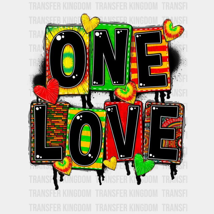 One Love - BLM design DTF heat transfer