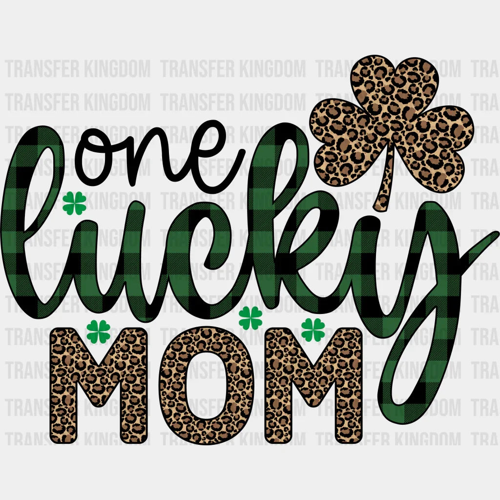 One Lucky Mom St. Patrick's Day Design - DTF heat transfer - Transfer Kingdom