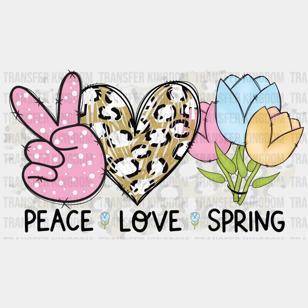 Peace Love Spring Easter Design - DTF heat transfer - Transfer Kingdom