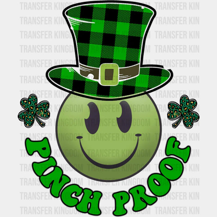 Smile Face Pinch Proof Smiley St. Patrick's Day Design - DTF heat transfer