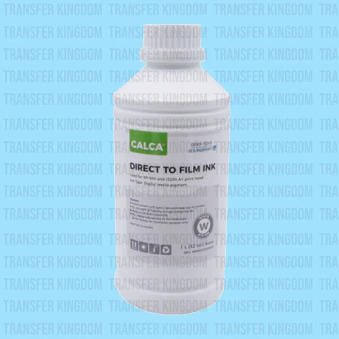 Premium DTF INK WHITE / CALCA brand Water-Based DTF Ink for Epson Printheads - 32 oz, Bottle of 1L