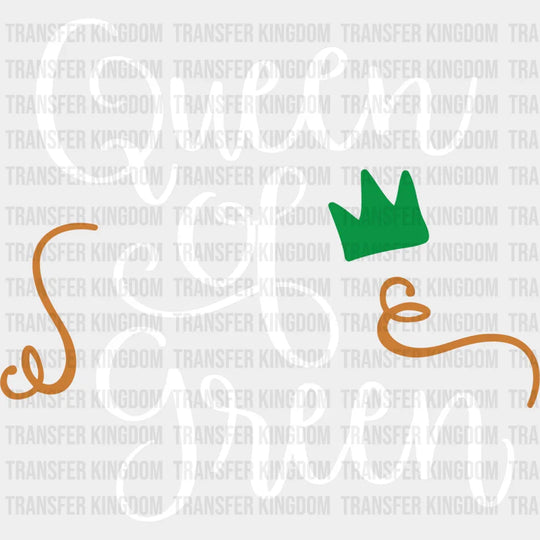 Queen Of Green St. Patrick's Day Design - DTF heat transfer - Transfer Kingdom
