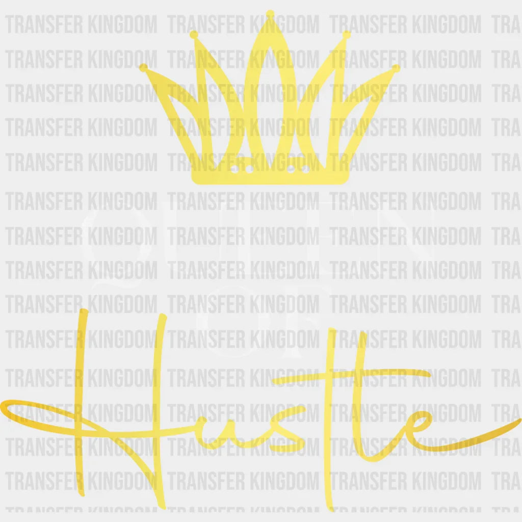 Queen Of Hustle - BLM design DTF heat transfer - Transfer Kingdom