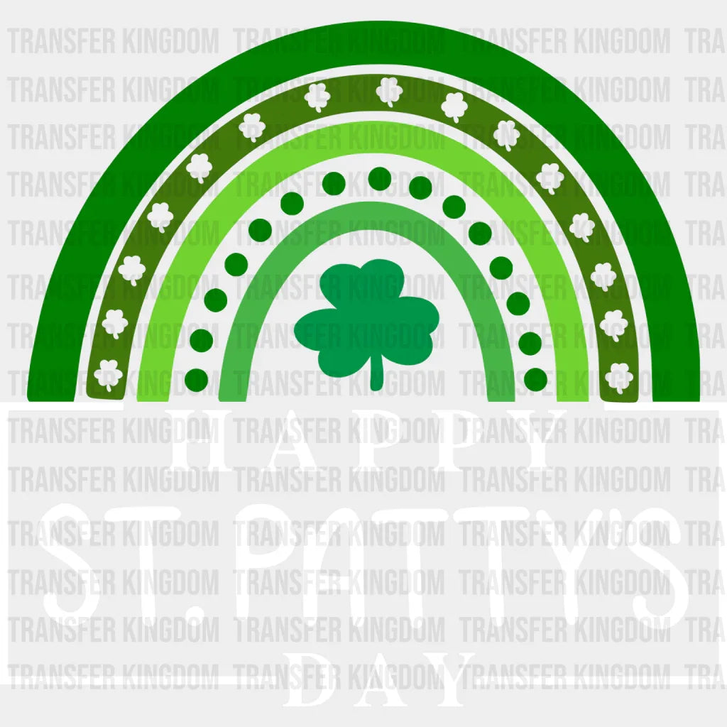 Rainbow St. Patrick's Day Design - DTF heat transfer - Transfer Kingdom