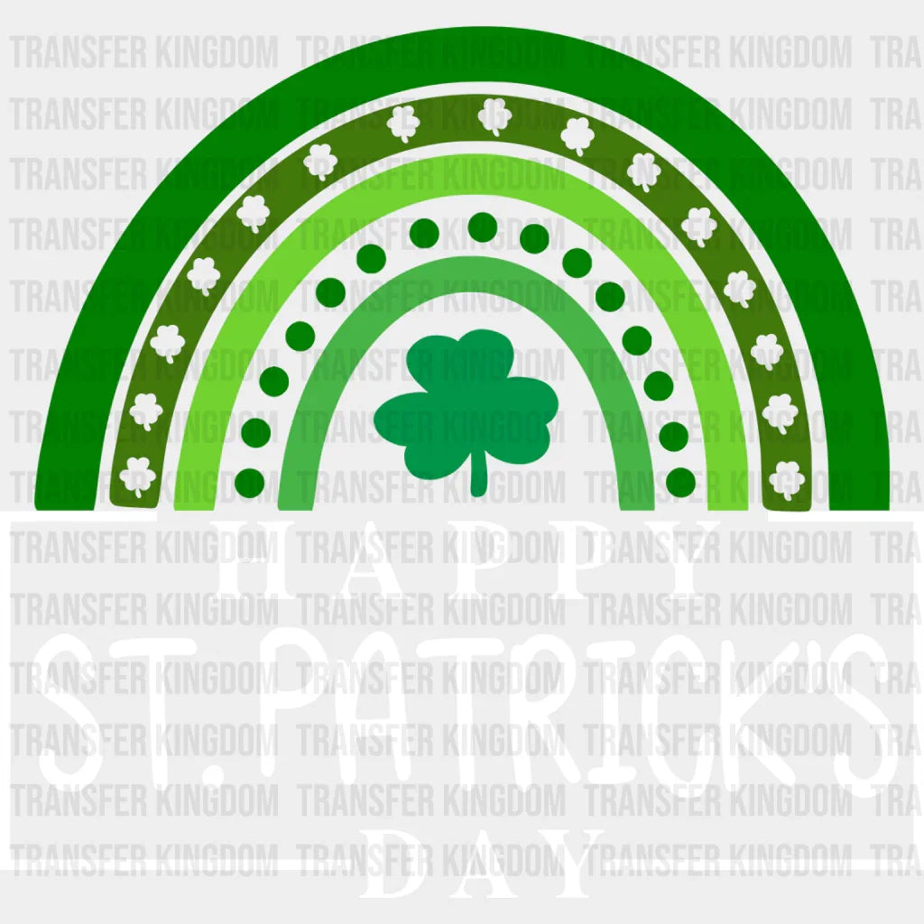 Rainbow St. Patrick's Day Design - DTF heat transfer - Transfer Kingdom
