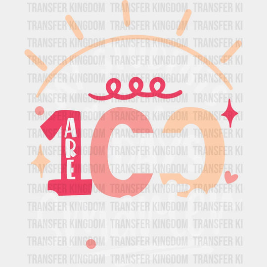 Red To Yellow My Students 100 Days Smarter - DTF heat transfer - Transfer Kingdom
