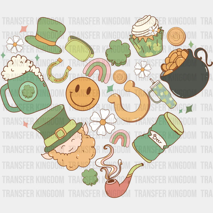 Items Retro St. Patrick's Day Design - St. Patrick's Day DTF heat transfer