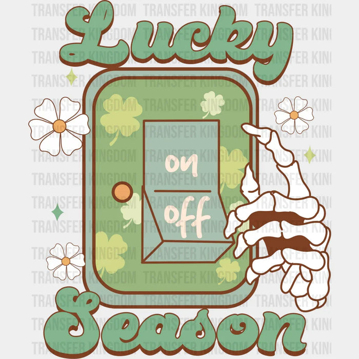 Lucky Season St. Patrick's Day Retro Design - St. Patrick's Day DTF heat transfer