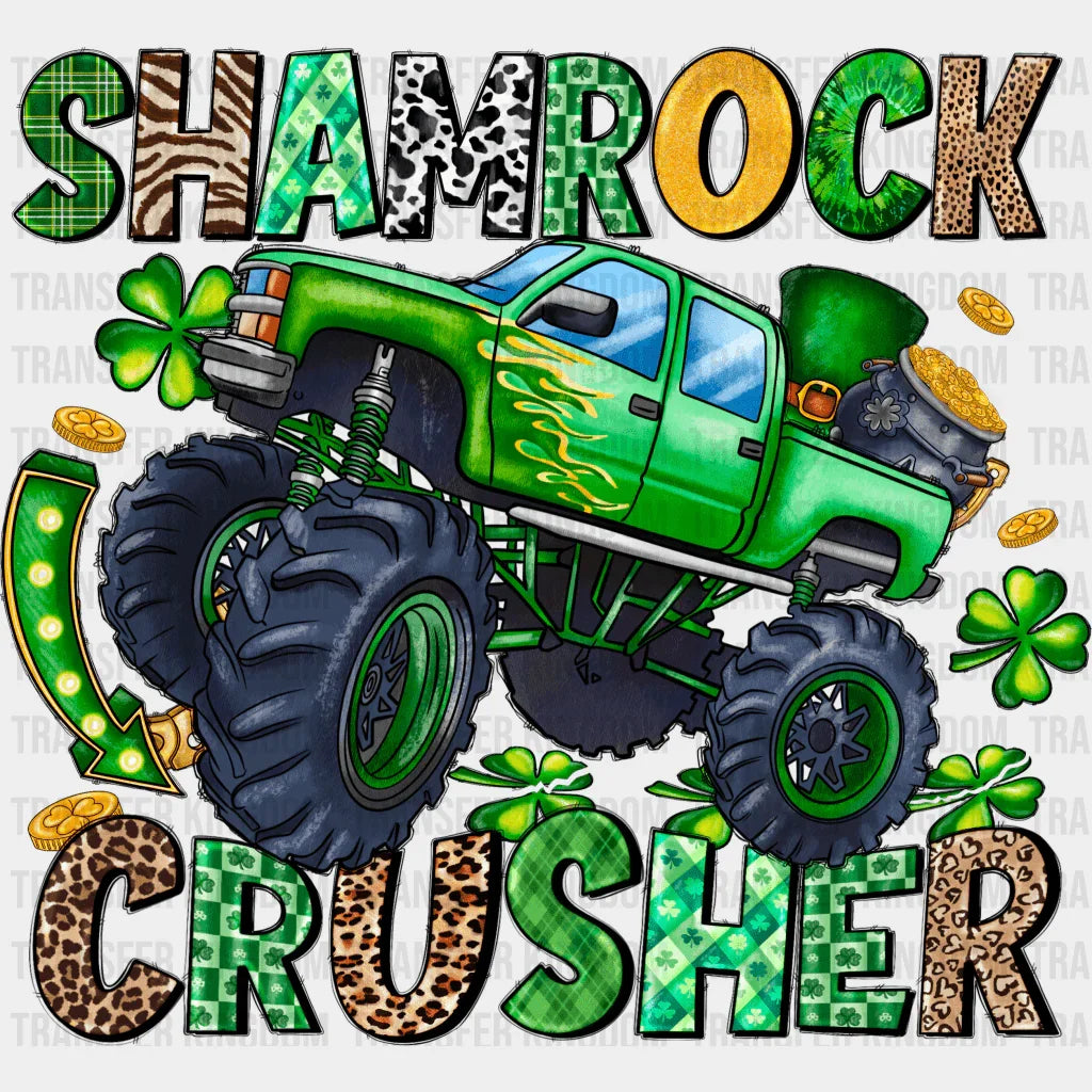 Shamrock Crusher St. Patrick's Day Design - DTF heat transfer - Transfer Kingdom