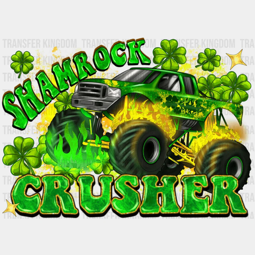 Shamrock Crusher St. Patrick's Day Design - DTF heat transfer - Transfer Kingdom