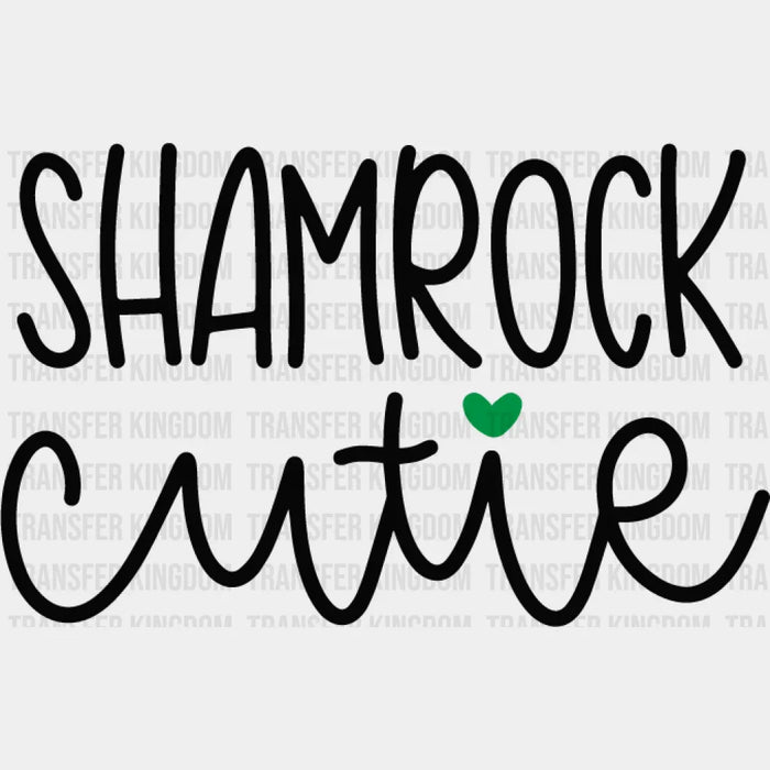 Shamrock Cutie St. Patrick's Day Design - DTF heat transfer