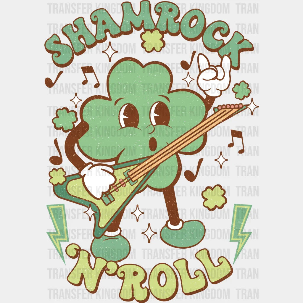 Shamrock 'N' Roll St. Patrick's Day Design - DTF heat transfer - Transfer Kingdom
