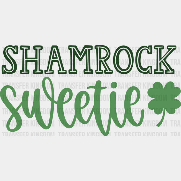 Shamrock Sweetie St. Patrick's Day Design - DTF heat transfer