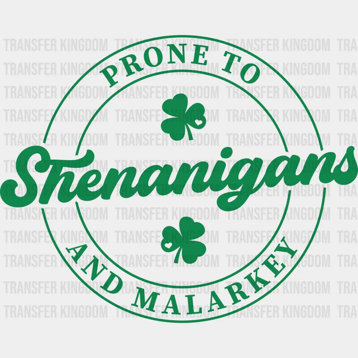 Shenanigans St. Patrick's Day Design - DTF heat transfer