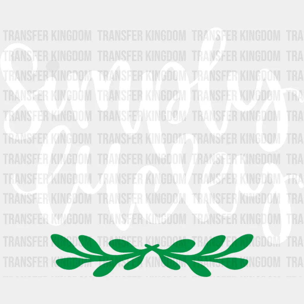 Simply Lucky St. Patrick's Day Design - DTF heat transfer - Transfer Kingdom