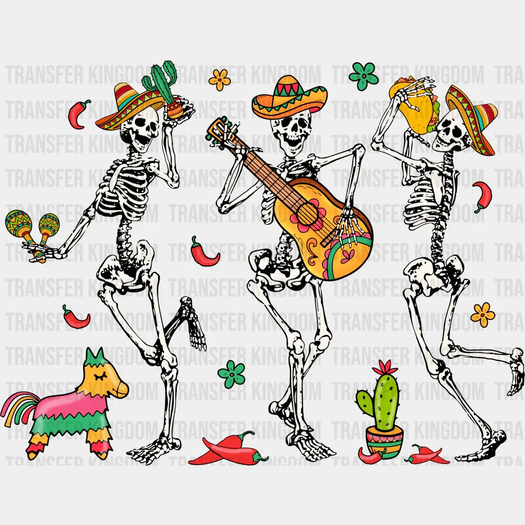 Skeletons - Cinco De Mayo DTF heat transfer - Transfer Kingdom