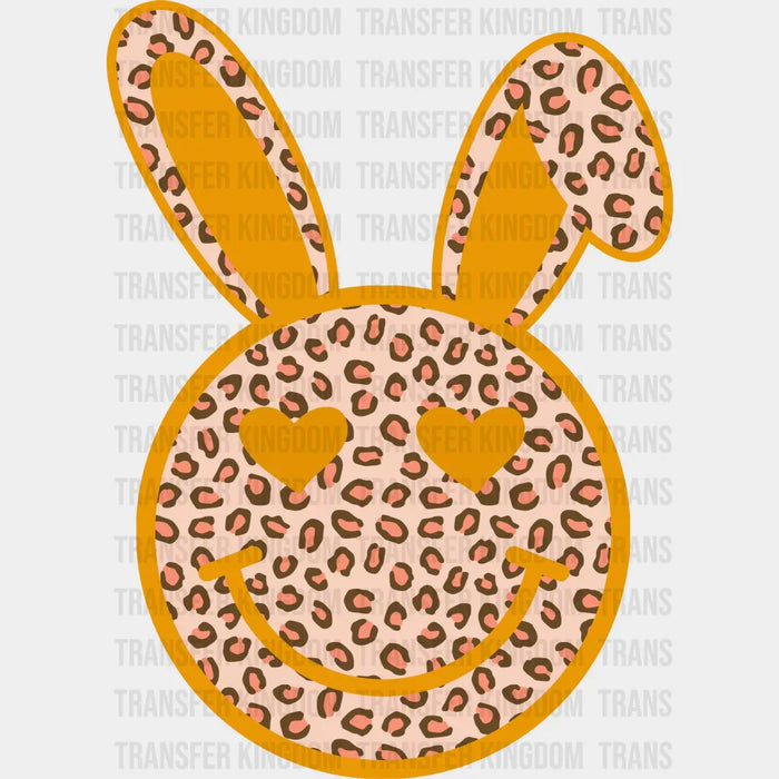 Smiley Bunny Ears Easter Design - DTF heat transfer