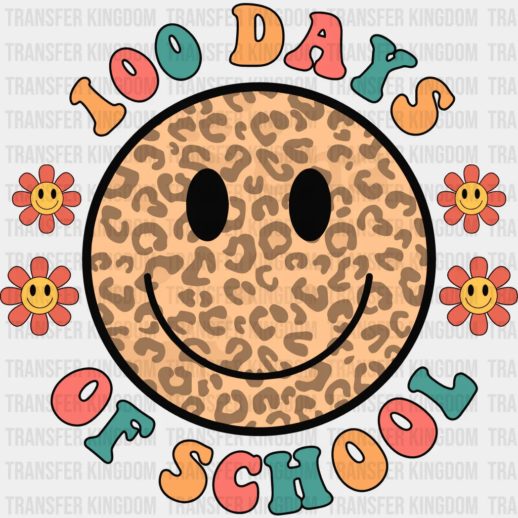 Smiley Face 100 Days 100 Days School Design - DTF heat transfer - Transfer Kingdom