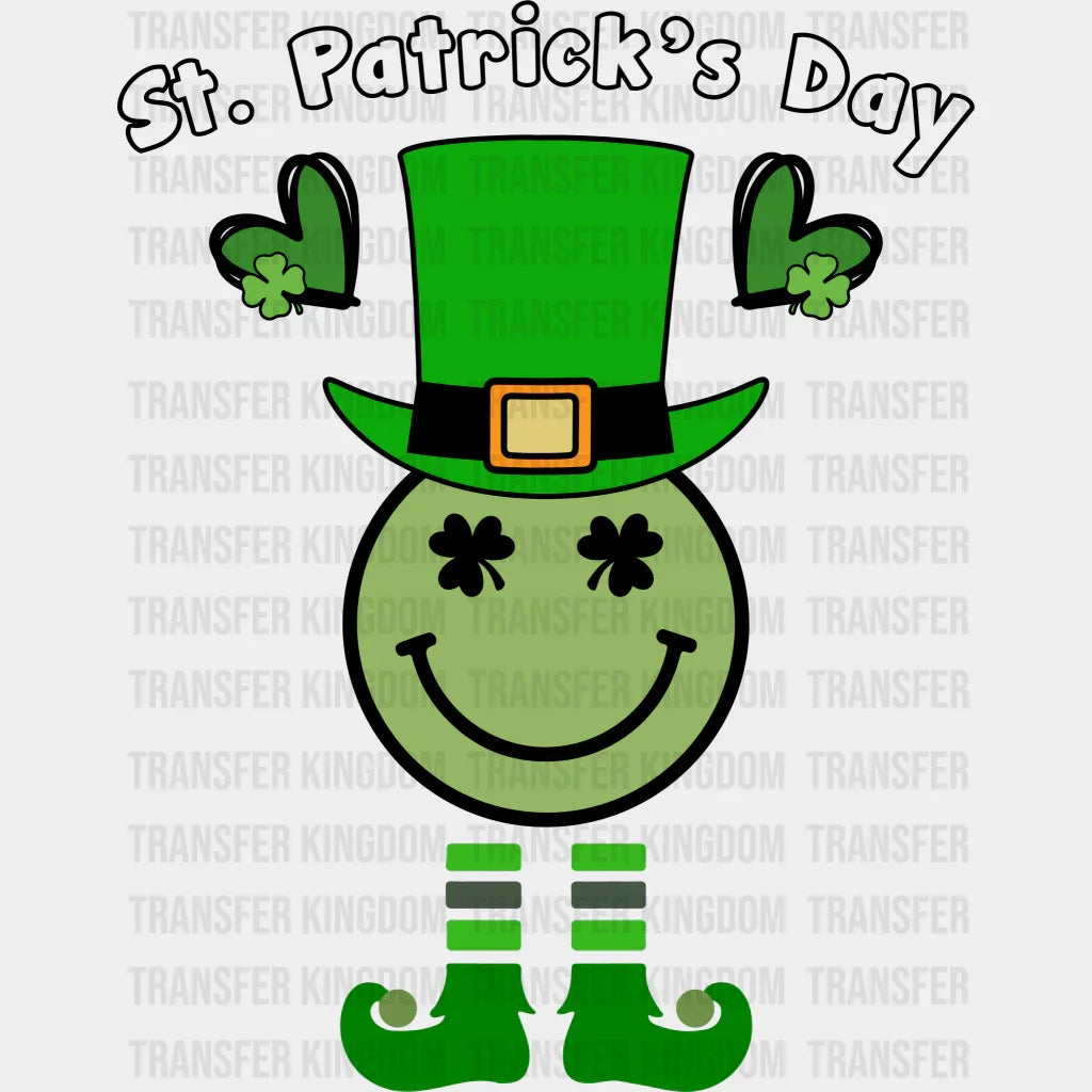 Smiley St. Patrick's Day Design - DTF heat transfer - Transfer Kingdom