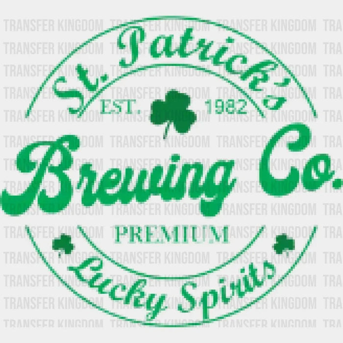 St. Patrick's Brewing Co. Lucky Spirits Design - DTF heat transfer