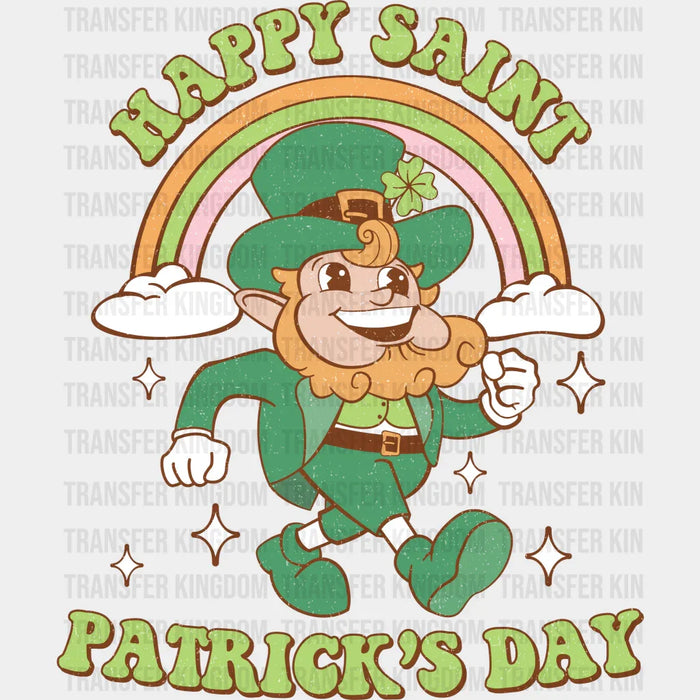Happy St. Patrick's Day Leprechaun Design - DTF heat transfer