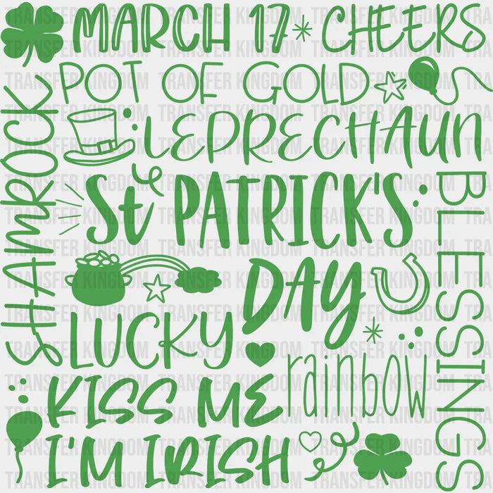 March 17 St. Patrick's Day Quotes Design - St. Patrick's Day DTF heat transfer