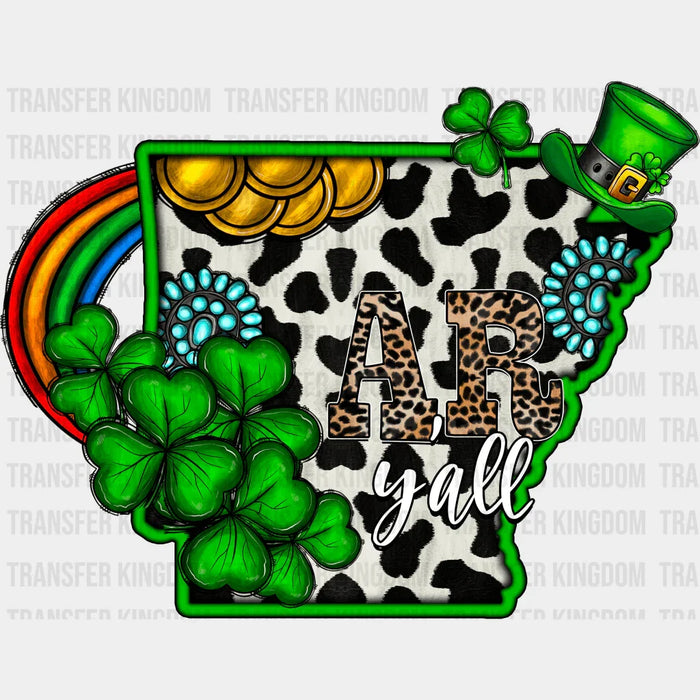 AR Y'all St. Patrick's Day Design - DTF heat transfer