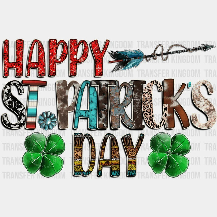 Shamrock Arrow St. Patrick's Day Design - St. Patrick's Day DTF heat transfer