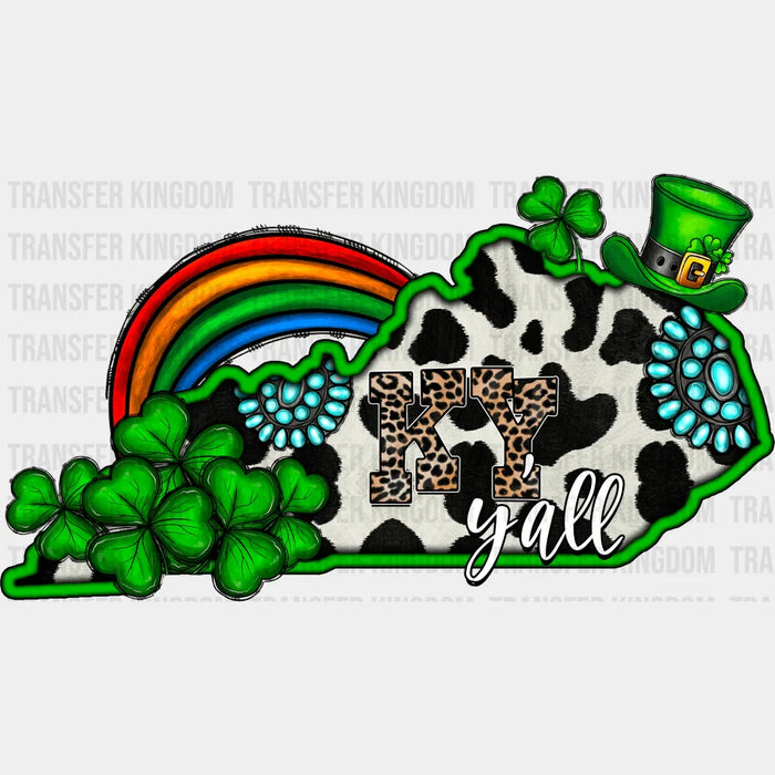 KY Y'all St. Patrick's Day Design - St. Patrick's Day DTF heat transfer