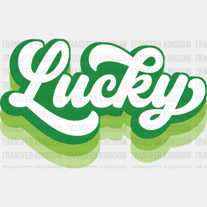 St. Patrick's Day Lucky Design - St. Patrick's Day DTF heat transfer