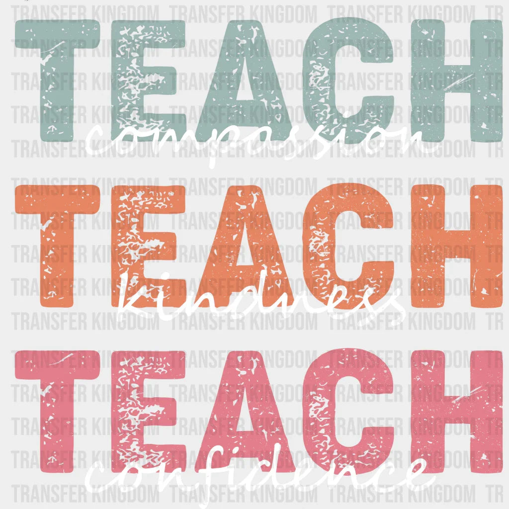 Teach Kindness 100 Days Of School Design - DTF heat transfer - Transfer Kingdom