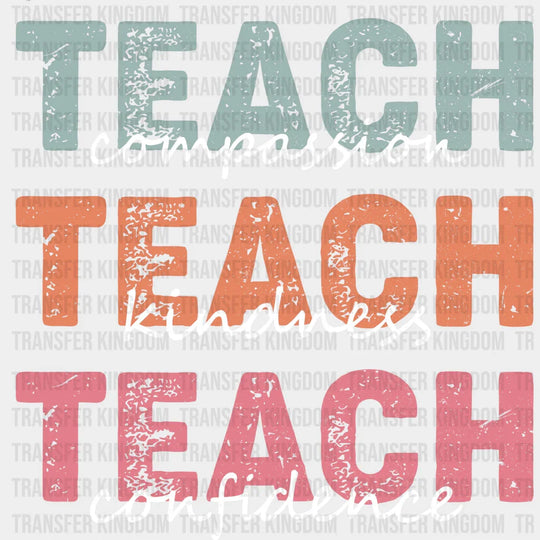 Teach Kindness 100 Days Of School Design - DTF heat transfer - Transfer Kingdom