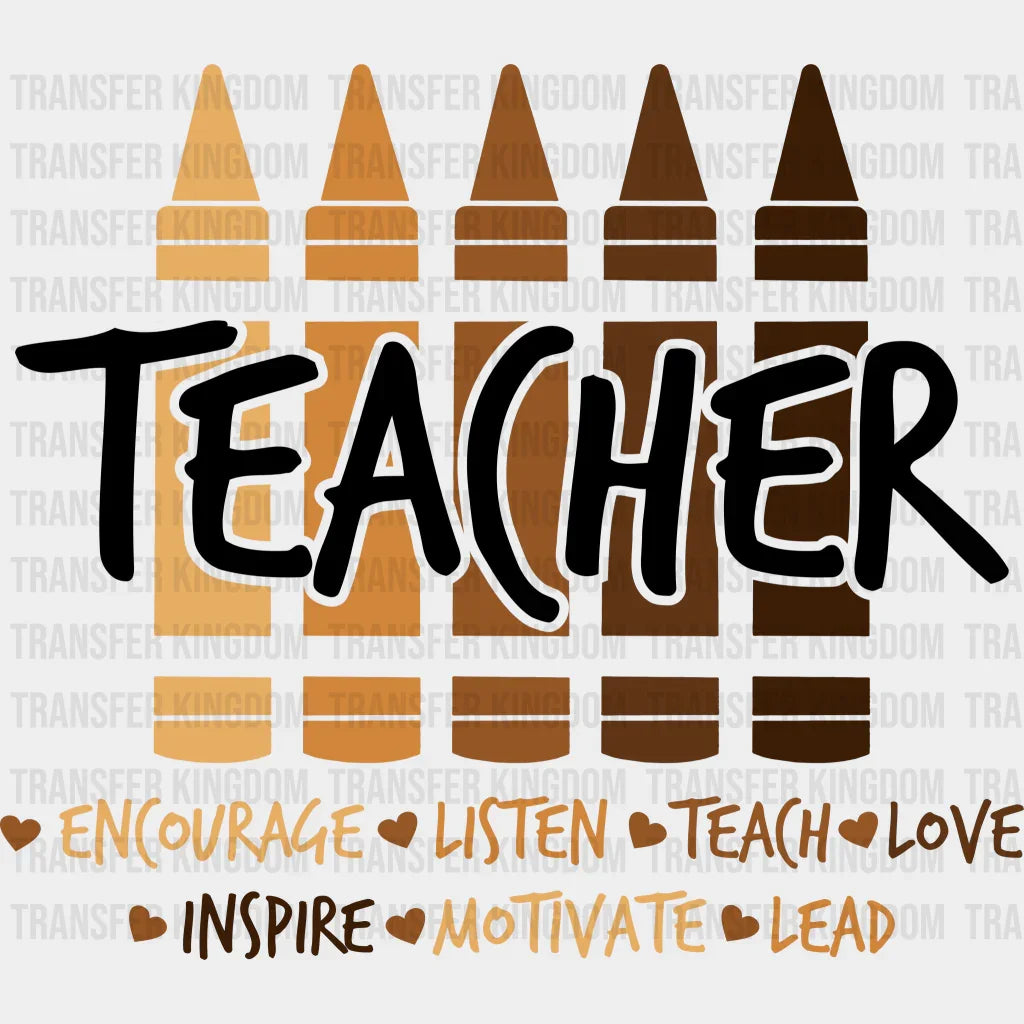Teacher - BLM design DTF heat transfer - Transfer Kingdom