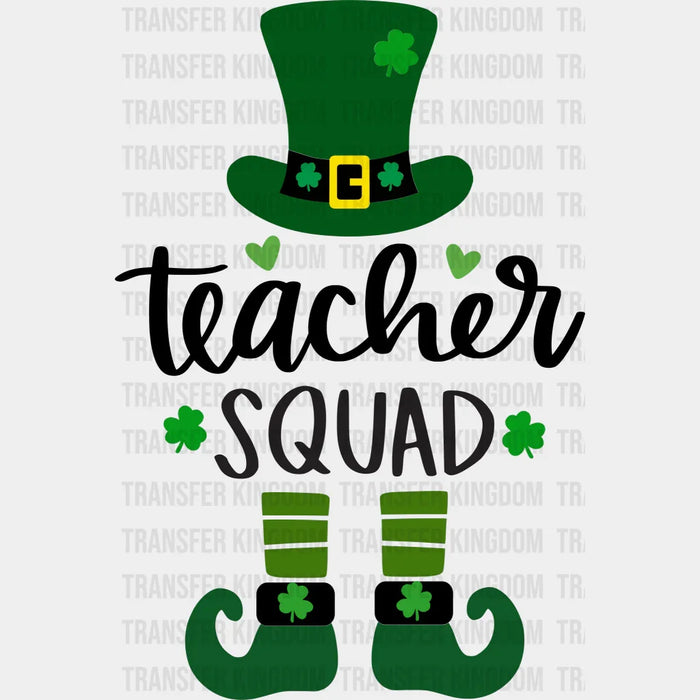 Teacher Squad St. Patrick's Day Shoes Design - DTF heat transfer