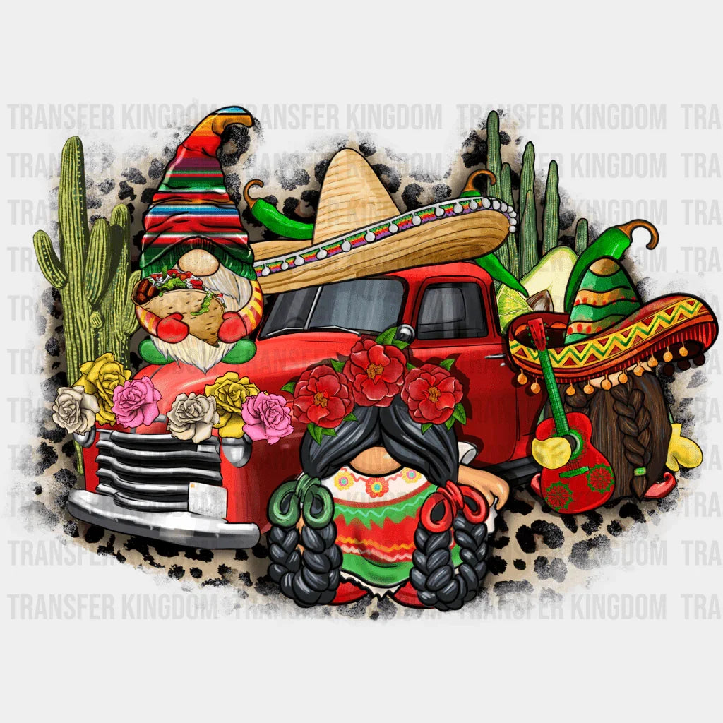 Truck & Gnomie - Cinco De Mayo DTF heat transfer - Transfer Kingdom
