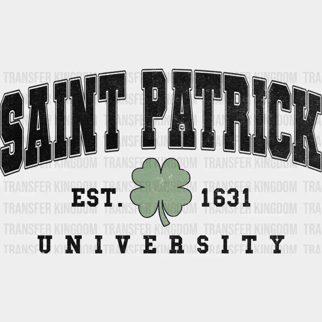 University St. Patrick's Day Design - DTF heat transfer - Transfer Kingdom
